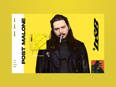 Musician Website Design cd website landing page music website musician ux slider ux ux design web design website design yellow website
