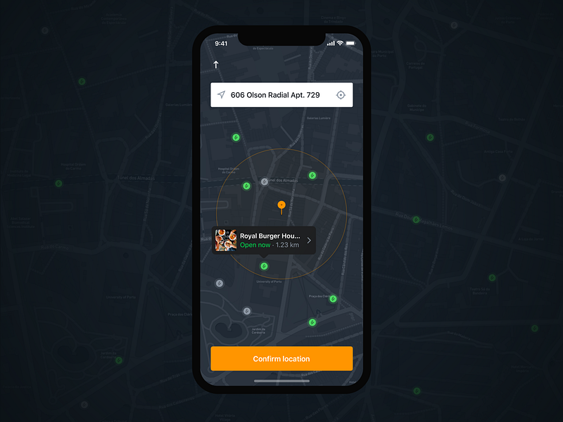 Oopsie — Map android gps ios location location pin map mobile navigation oopsie restaurant significa