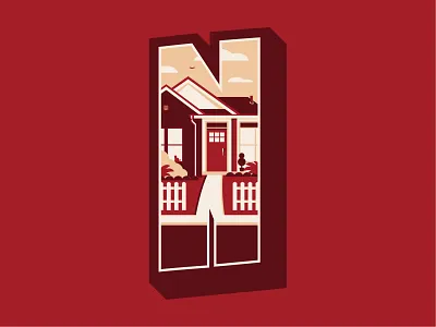 N design illustration illustration design minimal vector