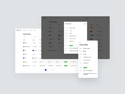 Extended order history bitcoin crypto cryptocurrency exchange order details order history orders trades trading ui ux