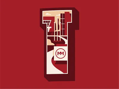 T illustration illustration design minimal vector wall art