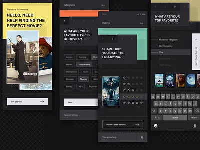 Motion Palace Mobile app branding cards design flat identity minimal type typography ui user interface ux vector visual design web