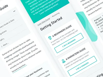 Responsive Design of Documentation template documentation help help center help desk mobile responsive template