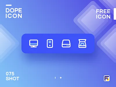 Dopeicon - Icon Showcase 075 animation app branding design dopeicon flat freebies hard disk hard drive icon illustration logo scan type typography ui ux vector web website