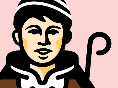 Koledar Mark wip boy branding character christmas face koledar logo mascot portrait song tradition