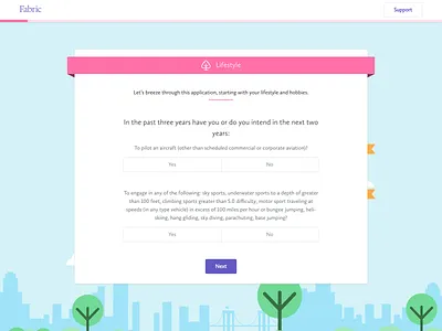 Application Format application application ui forms life insurance progress steps