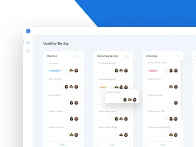 SaaS Web App Dashboard UI app blue business clean dashboard figma minimal app minimalist modern product design saas software software as a service ui ux web app web app design web application design