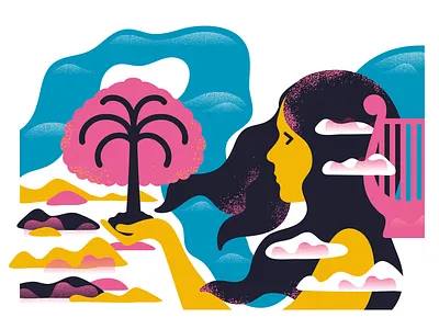 Magazine spot illustration illustration illustration art magazine texture true grit vintage