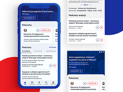 TOK FM - Dashboard android app dashboad design interace interface ios mobile radio ui ux