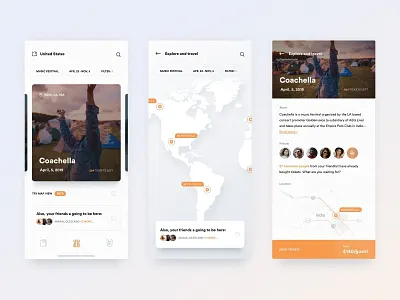 Festival/Event App app clean fireart ios startup ui ux
