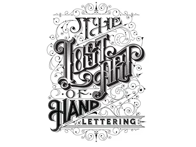 The Lost Art Of Hand Lettering illustration lettering vector
