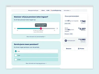 TKP - Choose your pension conversational ui hike one pension pension fund ui ui elements visual design