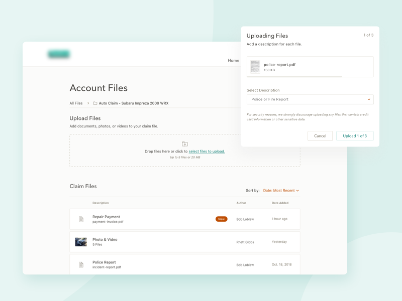 Example of Account Files Library