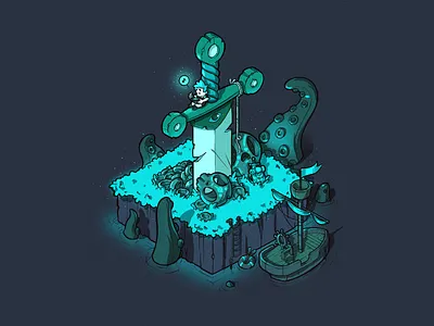 Magical Island character color comic art cute digital drawing illistration photoshop sketch