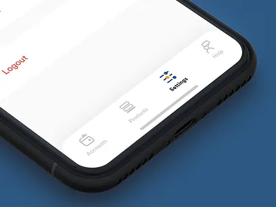Fintech App — Settings app fintech product ui ux