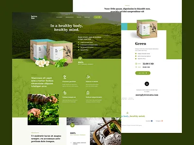 beteabio 🌿 agency bio eco illustration katowice landingpage packing packing design poland tea theme ui ux visiontrust web website wordpress