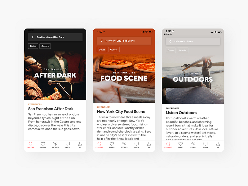 Airbnb Experiences · City Collections airbnb city editorial icons images mobile native photos travel