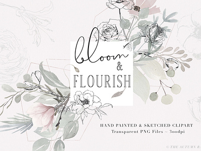 Bloom & Flourish - Floral Clipart