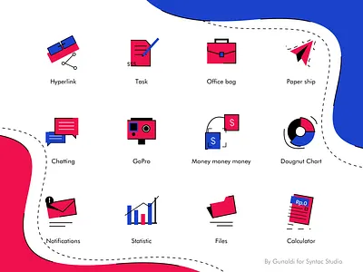 Gunicon 1.0 | icons exploration branding color design explore iconography icons design icons set illustration sketch svg trending ui vector