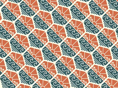 Pacifica Organics - Logo Design badge cannabis packaging cbd logo mountain organic packaging sunset surf waves