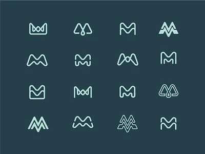 M Marks app blue brand branding icon identity logo logotype type typography ui ux vector web