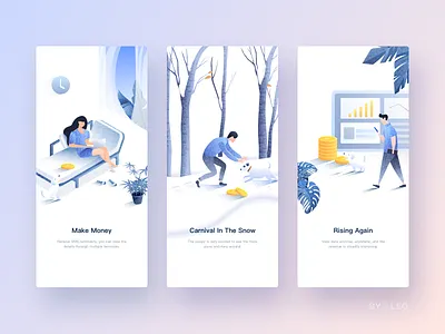 Illustrator Combination2 boy financial girl illustration