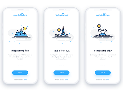 Onboarding Screens app app design interface mobile mobile app onboarding ui ux design