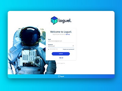 Login Screen - Loguel login ui