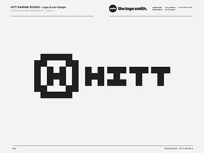 Hitt Gaming Studio Logo Design by brand brand identity branding icon icons identity logo logo design logo designer logo marks logos mono portfolio typography