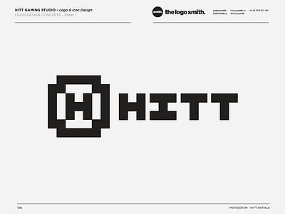 Hitt Gaming Studio Logo Design by brand brand identity branding icon icons identity logo logo design logo designer logo marks logos mono portfolio typography