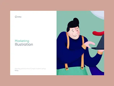 Kolay - Illustration Kit app branding design homepage illustration logo mobile typography ui ux vector web