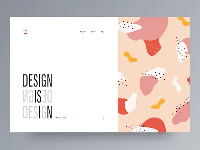 Design is in the details art awsmd clean creative design design agency details ecommerce fashion illustration interaction interface landing page layout minimal pattern product typography
