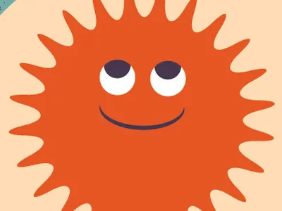 Sun cute happy illustration sun texture