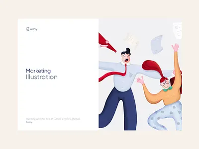 Kolay - Illustration Kit branding design illustration landing logo mobile typography ui ux vector web