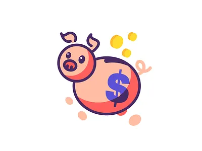 Piggybank cash coin coins illustration line art money pig piggy piggy bank piggybank save money vector
