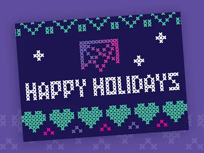 Happy Holidays from Mesosphere design illustration vector