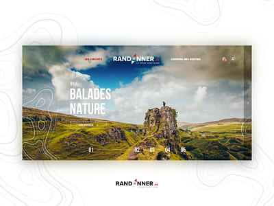 Hiking Landin Page hiker hiking interface landing landing page nature slider ui unsplash user interface web webdesign