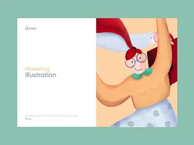 Kolay - Illustration Kit app branding design homepage illustration landing logo mobile typography ui ux vector