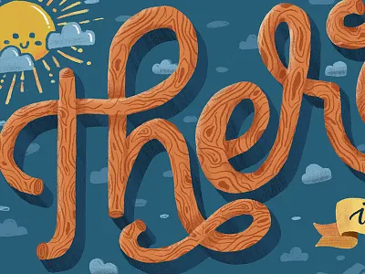 There is Beauty in Trying color pencil colorful hand lettering hiking illustration ipad landscape lettering motivation nature outdoor passion project procreate