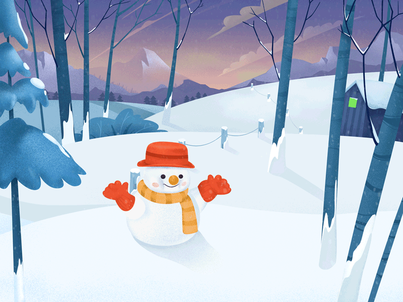 Little snowman ai design illustration ps snowman