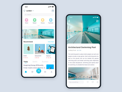 Smart Community App app clean design icon smart community ui