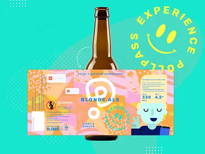 Cool Story Brew ale beer bottle gift illustration label pollpass