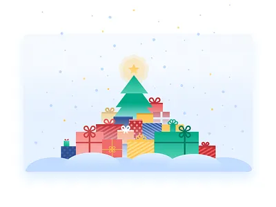 Superjob new year picture 💚 design illustration interface new year 2019 new year card superjob