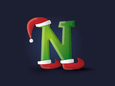 5 days till Christmas! christmas christmas card grinch illustration lettern santa santa claus vector