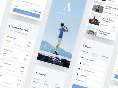 048/100 Daily UI : Travel App - Showcase app booking clean clear daily 100 dribbble elegant light minimal simple travel ui ux website white