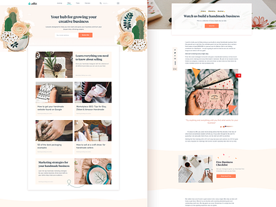 blog UI blog blog design blog post colour palette landing landing page marketing typography ui ux process visual design website website banner