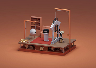 Memac Ogilvy Marketing Render #2 animation b3d blender illustration isometric low poly render