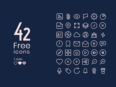 42 Free icons download free free icons icons icons pack iconset illustrator