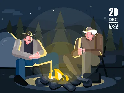 Brokeback Mountain art branding design illustration illustrator movie typography web