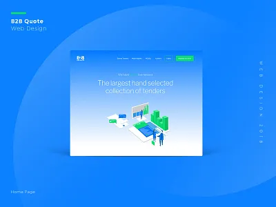 B2B Quote Web Design business corporate design graphic desgin homepage illustration interactive layout web desgin website